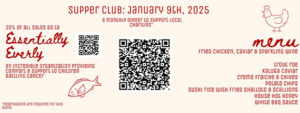 Supper Club (January 9th)
